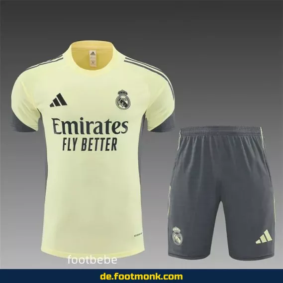 Real Madrid Trikot 2025/2026 Heim – Gelb | Günstige Fußballtrikots | Authentisches Vereinstrikot | Herren, Damen & Kinder | Nike/Adidas | Personalisierbar