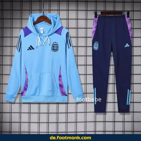 Fußball Kapuzenpulli Argentinien 2024/2025 blau – Authentische Trikotkollektion | Herren & Damen