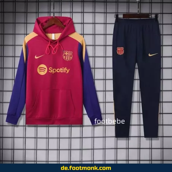FC Barcelona Kapuzenpullover 2024/2025 – Rot | Fußballtrikots Herren & Damen | Authentisches Vereinstrikot | Personalisierbar