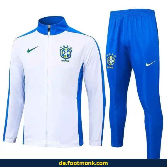 Fußballtrikot-Set Brasilien 2024/2025 Weiß – Authentische Vereinstrikots für Herren & Damen