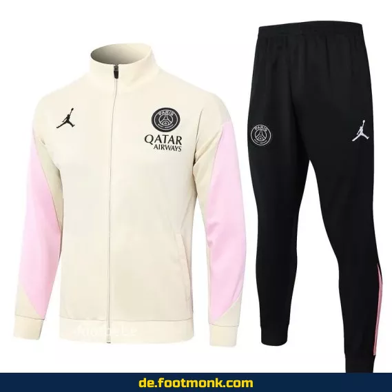PSG Jordan Ensemble Veste 2024/2025 Herren in Aprikot – Offizielles Fußballtrikot, Authentisches Vereinstrikot, Nike Fußballtrikot, Personalisierbar mit Nummer & Name