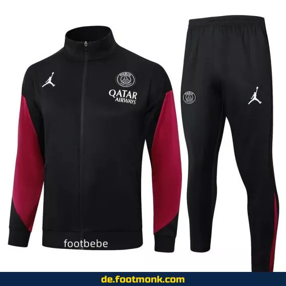 PSG Jordan Ensemble Veste 2024/2025 Herren - Offizielles Fußballtrikot Schwarz | Authentische Vereinstrikots | Nike Fußballtrikot