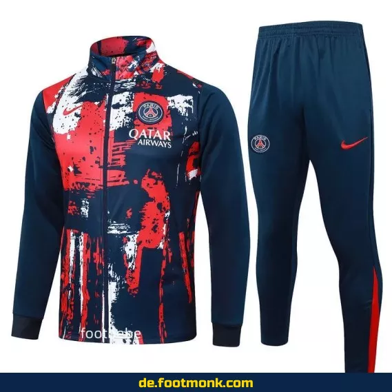 PSG Heimtrikot-Set 2024/2025 – Camouflage Blau Royal | Fußballtrikot Herren/Damen/Kinder | Authentisches Vereinstrikot | Nike/Adidas | Personalisierbar
