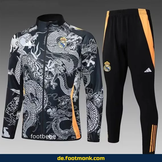 Real Madrid Trikotset 2024/2025 – Dragon Grau | Offiziell & Authentisch | Herren, Damen & Kinder | Fußballtrikot mit personalisierbarer Nummer | Nike Vereinstrikot | Bundesliga & WM Kollektion