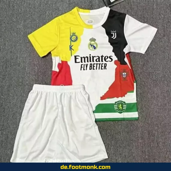 Fußballtrikot Kinder CR7 2025 – Offizielles Vereinstrikot von Ronaldo | Günstige Fussballtrikots für Jungen & Mädchen | Personalisierbar