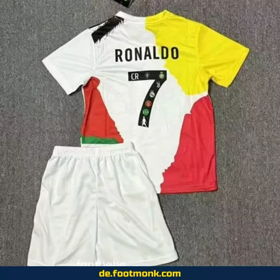 Fußballtrikot Kinder CR7 2025 – Offizielles Vereinstrikot von Ronaldo | Günstige Fussballtrikots für Jungen & Mädchen | Personalisierbar