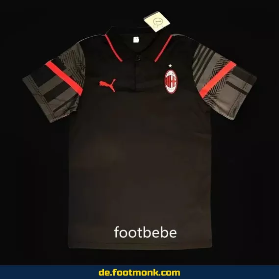 AC Milan Polo Trikot 2023/2024 Herren - Offiziell & Authentisch - Schwarz | Fußballtrikot Nike | Günstig Online Kaufen | Personalisierbar