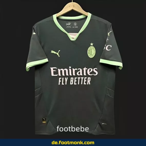 AC Milan Trikot 2024/2025 Dritte Ausgabe – Günstige Fußballtrikots Herren/Damen/Kinder | Authentisches Vereinstrikot | Nike/Adidas | Personalisiert mit Nummer & Name