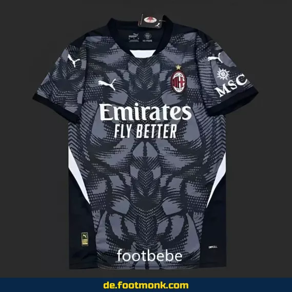 AC Milan Torwart-Trikot 2024/2025 schwarz – Authentisches Fußballtrikot günstig online kaufen | Herren Fußballtrikots | Nike/Adidas Vereinstrikots | Personalisierbar mit Nummer & Name