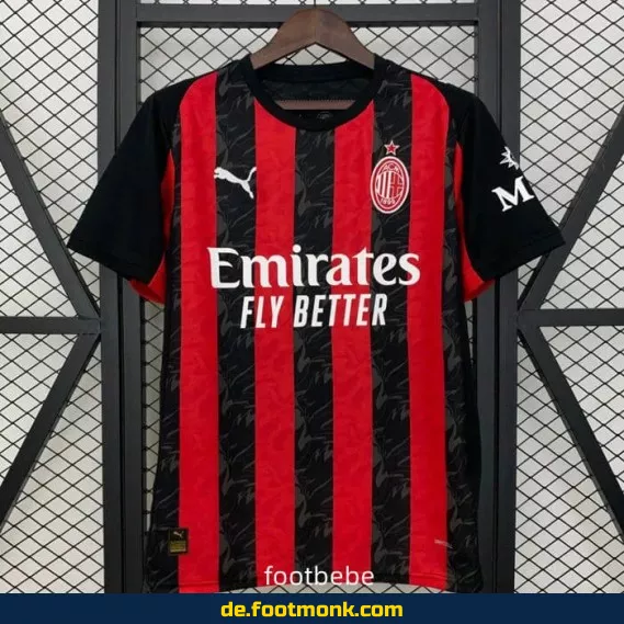 AC Milan Heimtrikot 2025/2026 – Offizielles Fußballtrikot für Herren, Damen & Kinder | Günstig online kaufen | Nike/Adidas | Personalisierbar