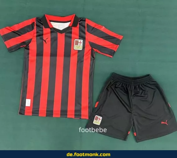 AC Milan Retro Kinder Fußballtrikot 2024 – 125 Jahre Jubiläumsedition | Günstige Fussballtrikots für Jungen & Mädchen | Authentisches Vereinstrikot | Nike/Adidas