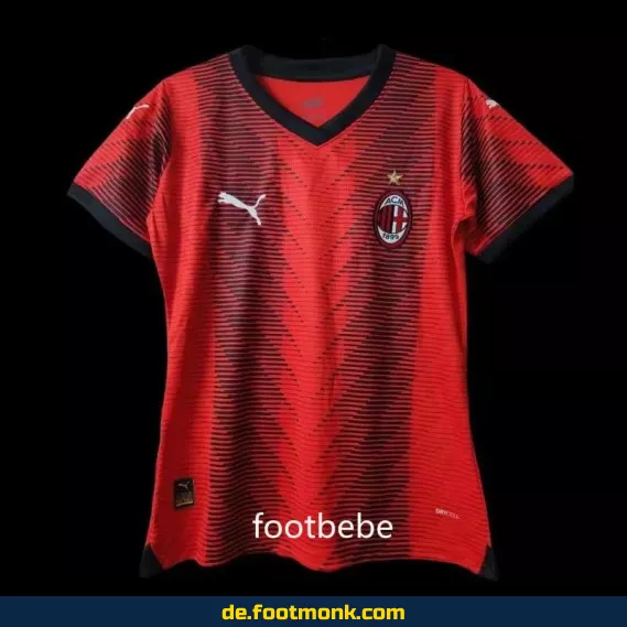 AC Milan Heimtrikot 2023/2024 Damen – Rot | Offiziell lizenziert | Fußballtrikot günstig kaufen | Nike Vereinstrikot | Personalisierbar mit Name & Nummer