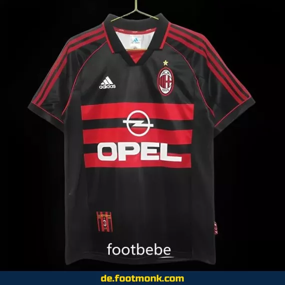 AC Milan Vintage Trikot 1998/99 – Drittes Trikot – Retro Fußballtrikot Herren/Damen – Authentisches Vereinstrikot – Nike/Adidas