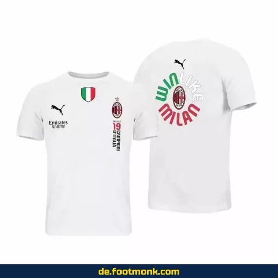 AC Milan Heimtrikot Champions League Sieger 2019 – Weißes Fußballtrikot für Herren | Authentisches Nike Vereinstrikot | Personalisierbar mit Name & Nummer