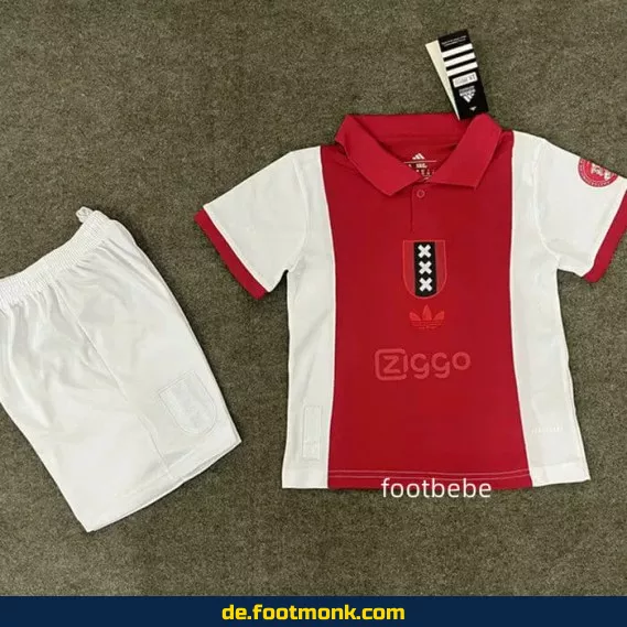 Ajax Kinder Fußballtrikot 2025 – 125 Jahre Jubiläumsedition | Günstige Fussballtrikots für Jungen & Mädchen | Personalisierbar