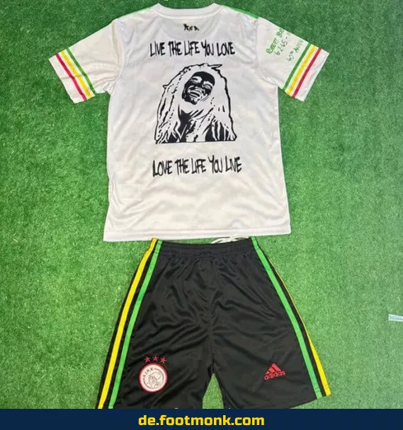 Vintage Ajax Kinder Fußballtrikot 2021/2022 – Weiß | Günstige Fussballtrikots | Retro Vereinstrikot