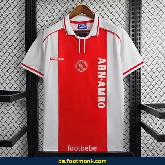 Authentisches Ajax Vintage Trikot 1998/99 Heim – Retro Fußballtrikot Herren/Damen