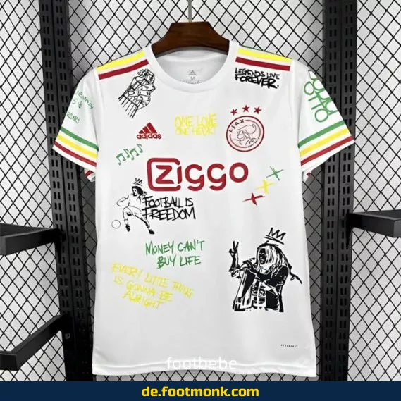 Ajax Vintage Trikot 2021/2022 weiß – Retro Fußballtrikot Herren/Damen/Kinder | Authentisches Vereinstrikot | Günstig online kaufen