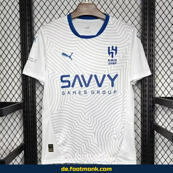 Al-Hilal Saudi Auswärtstrikot 2024/2025 weiß – Fußballtrikot Herren/Damen/Kinder | Günstige Vereinstrikots | Nike/Adidas | Personalisierbar