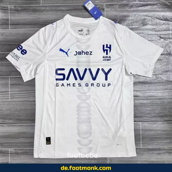 Al-Hilal Saudi Heimtrikot 2025/2026 weiß – Fußballtrikot Herren/Damen/Kinder | Authentisches Vereinstrikot | Nike/Adidas | Personalisierbar