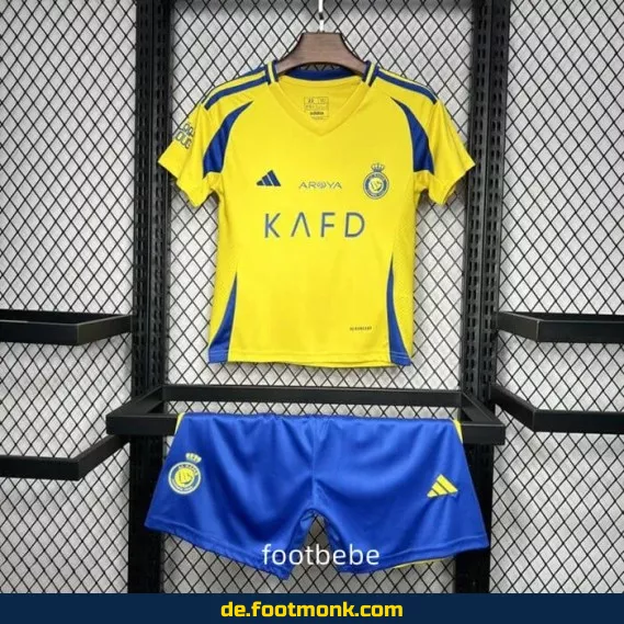 Al-Nassr Kinder Fußballtrikot 2024/2025 Heim gelb – Günstige Fussballtrikots online kaufen