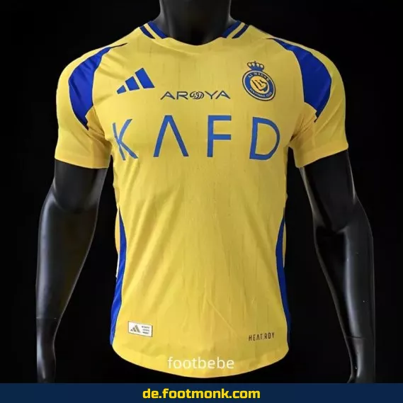 Al-Nassr Heimtrikot 2024/2025 – Gelb | Authentisches Fußballtrikot | Herren, Damen & Kinder | Günstige Vereinstrikots | Nike/Adidas | Personalisierbar