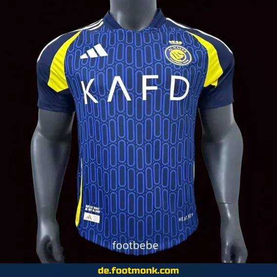 Al-Nassr Auswärtstrikot 2024/2025 – Fußballtrikot Herren/Damen/Kinder | Günstige & Authentische Vereinstrikots | Nike/Adidas | Personalisierbar mit Nummer & Name