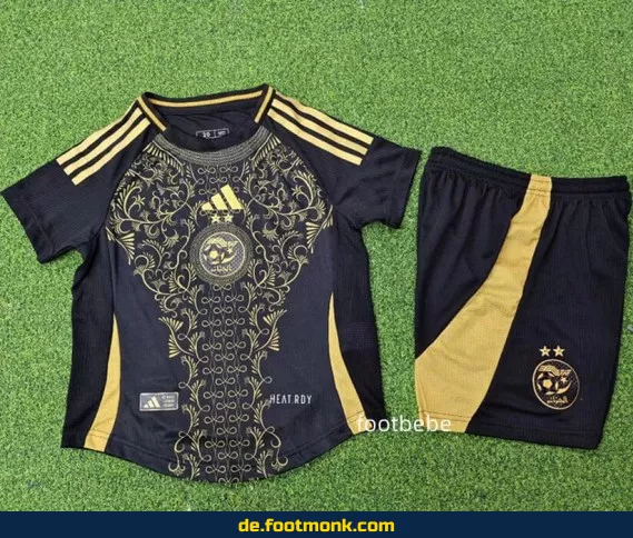Algerien Kinder Fußballtrikot 2024/2025 – Schwarz | Günstige Fussballtrikots für Kinder online kaufen