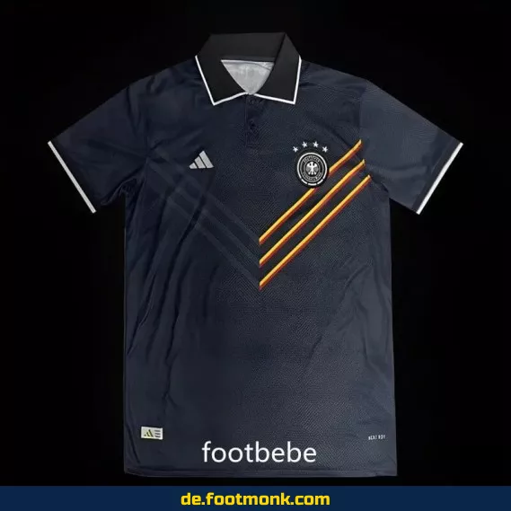 Deutschland Trikot 2024 Polo Schwarz – Offizielles Fußballtrikot Herren/Damen/Kinder | Nike/Adidas | Personalisierbar