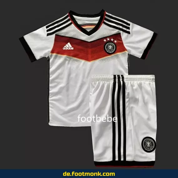 Vintage Deutschland Kinder Fußballtrikot 2014 Heim weiß – Authentisches Retro-Trikot für Jungen & Mädchen