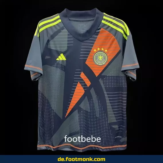 Deutschland Euro 2024 Torwart-Trikot Schwarz – Authentisches, personalisiertes Fußballtrikot für Herren, Damen & Kinder