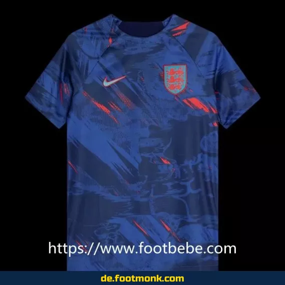 England Heimtrikot 2022/2023 Pre-Match blau – Fußballtrikot Herren/Damen/Kinder | Günstige Fussballtrikots | Nike/Adidas | Personalisiert | Bundesliga/WM/EM