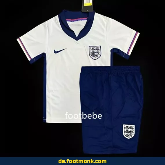 England Heimtrikot Kinder Euro 2024 Weiß – Günstige Fußballtrikots online kaufen | Authentische Kinder Fußballtrikots | Nike/Adidas Fussballtrikot