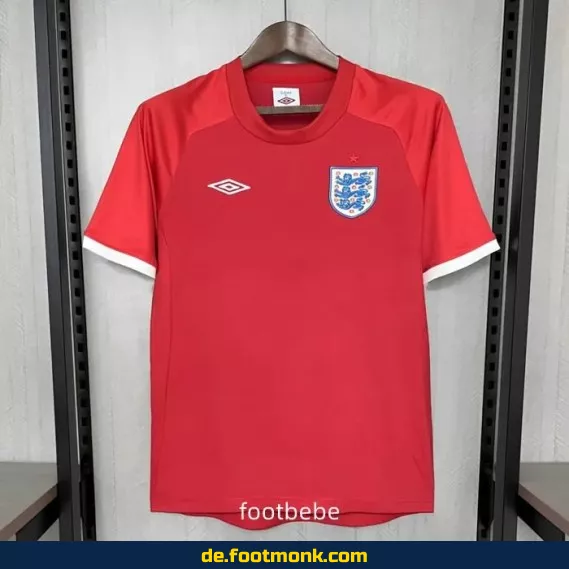 Vintage England Trikot 2010 Auswärts – Retro Fußballtrikot Herren/Damen