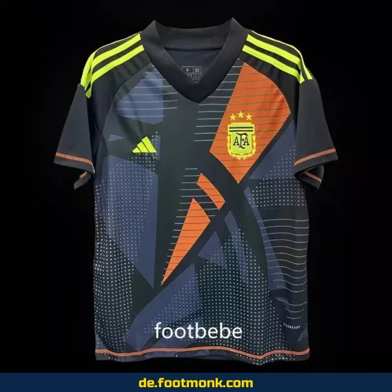 Argentinisches Torwart-Trikot 2024 schwarz – Fußballtrikot Herren/Damen/Kinder | Authentisches Fussballtrikot | Nike/Adidas | Personalisierbar