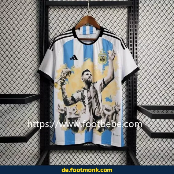 Argentinien Heimtrikot 2023 – 3 Sterne Champions Edition | Offiziell lizenziert | Herren, Damen & Kinder | Fußballtrikots günstig online kaufen