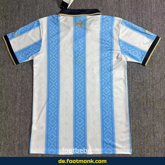 Argentinien Heimtrikot 2024/2025 – Lionel Messi 'La Pulga' – Weiß & Blau – Fußballtrikot Herren/Damen/Kinder – Authentisches Adidas Trikot – Personalisierbar mit Nummer & Name