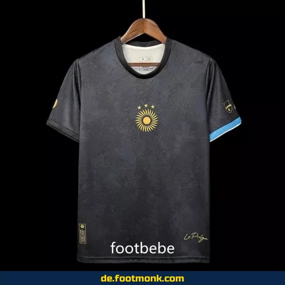 Argentinisches Fußballtrikot 2023/2024 – La Pulga Sonderedition in Schwarz | Authentisches Herren Trikot | Limitierte Kollektion