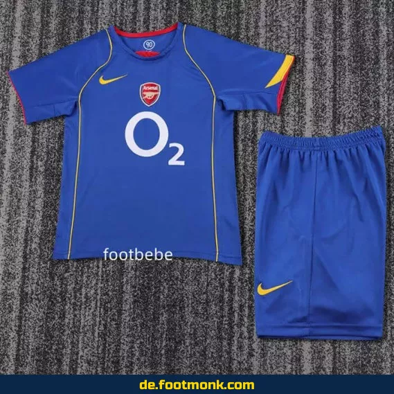Arsenal Auswärtstrikot für Kinder 2004/2005 – Günstige Fußballtrikots online kaufen | Authentisches Vereinstrikot