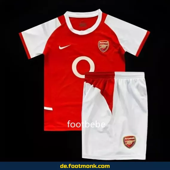 Vintage Arsenal Heimtrikot für Kinder 2002-2004 – Authentisches Retro-Fußballtrikot | Günstige Fussballtrikots für Damen, Herren & Kinder