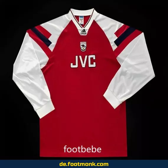 Arsenal Vintage Fußballtrikot 1992 1994 Heim Langarm kaufen – Authentisches Retro Trikot für Herren, Damen und Kinder