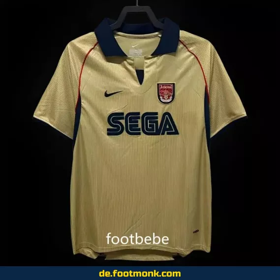 Arsenal Vintage Trikot Auswärts 2001/2002 – Retro Fußballtrikot Herren/Damen
