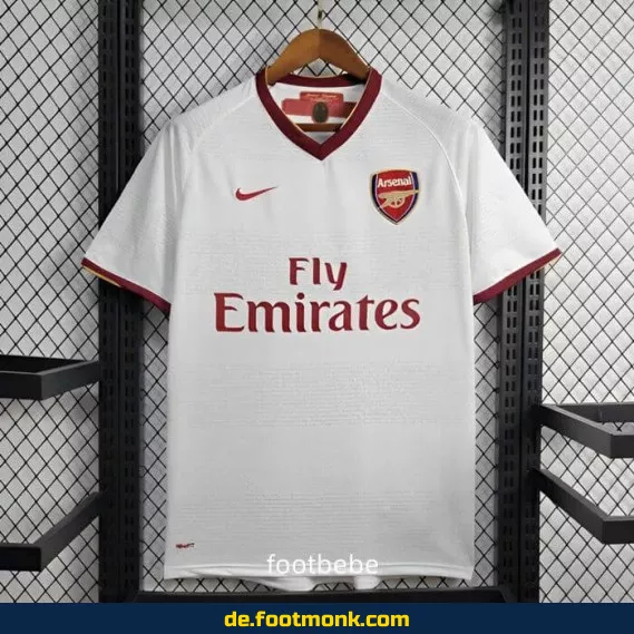 Arsenal Vintage Auswärtstrikot 2007/2008 – Retro Fußballtrikot Herren/Damen/Kinder | Authentisches Vereinstrikot | Günstige Fussballtrikots