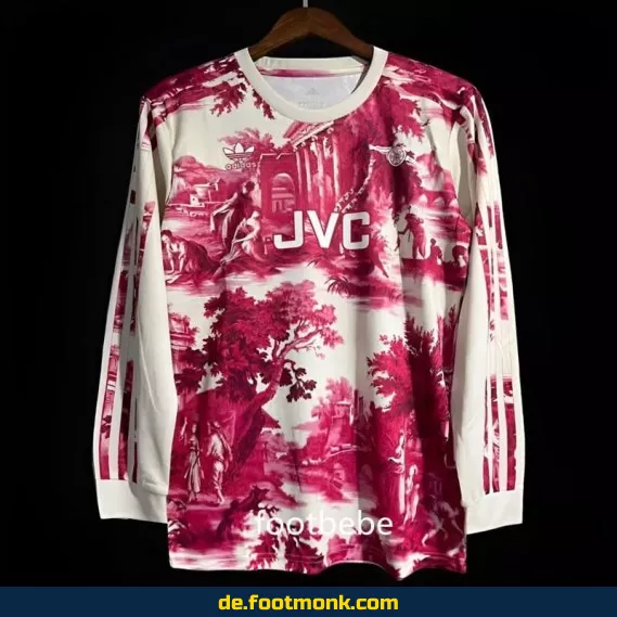 Arsenal x Christian Jeffery 2024 Langarm-Fußballtrikot – Authentisches Vereinstrikot für Herren | Fußballtrikots günstig online kaufen