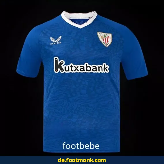 Authentisches Athletic Bilbao Auswärtstrikot 2024/2025 – Blaues Fußballtrikot für Herren, Damen & Kinder | Günstige Vereinstrikots | Nike/Adidas | Personalisierbar mit Nummer & Name