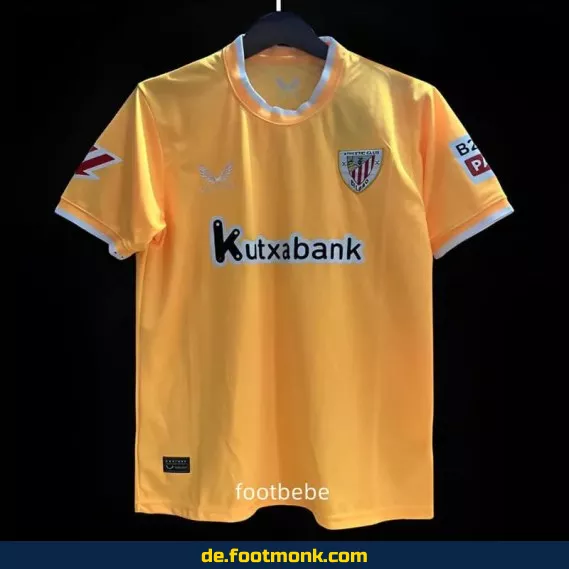 Authentisches Athletic Bilbao Auswärtstrikot 2024/2025 – Gelb | Fußballtrikot Herren/Damen/Kinder | Günstige Vereinstrikots | Nike/Adidas | Personalisierbar mit Nummer & Name