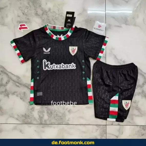 Authentisches Athletic Bilbao Kinder Fußballtrikot 2024/2025 – Viertes Trikot – Günstig online kaufen