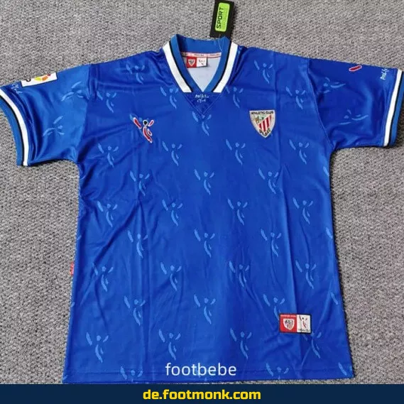 Authentisches Athletic Bilbao Vintage Fußballtrikot 2001/2002 - Exterieur - Retro Herren Damen Kinder - Günstig kaufen