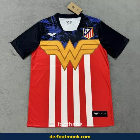 Atletico Madrid Trikot 2025/2026 Wonder Woman Edition – Damen, Herren & Kinder | Günstige Fußballtrikots online kaufen | Authentisches Vereinstrikot | Personalisierbar mit Nummer & Name
