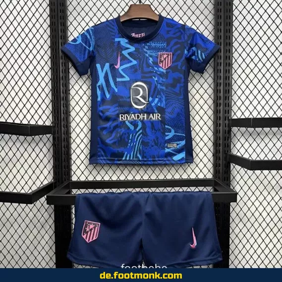 Atletico Madrid Kinder Auswärtstrikot 2024/2025 – Günstige Fußballtrikots Online Kaufen | Authentisches Vereinstrikot für Kinder | Personalisierbar mit Nummer & Name